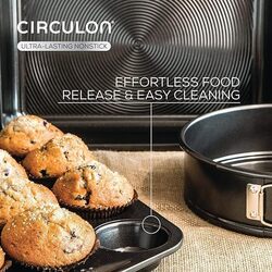 Circulon Ultra Lasting Nonstick Roasting Pan With Easy Serve Rack, Black - (39.5 x 30.5 x 6.5cm)